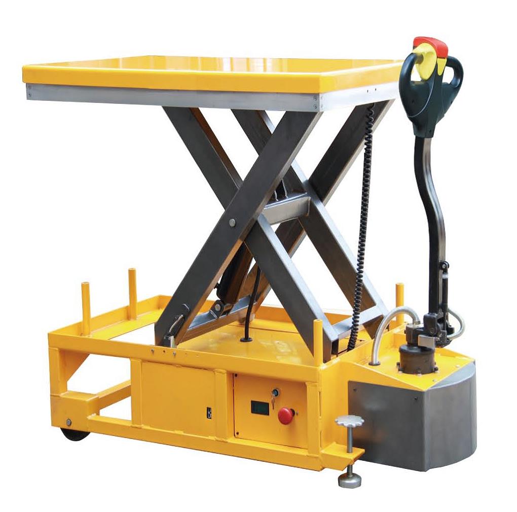 Verrijdbare heftafel - volledig elektrisch 1300 x 820 mm