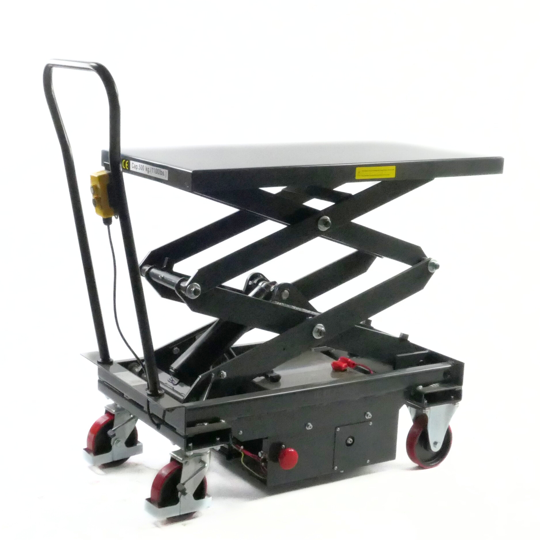 Verrijdbare heftafel - semi elektrisch